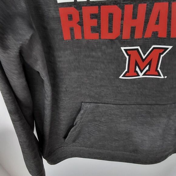 Miami Redhawks Men's Gray Hoodie - Picture 5 of 9